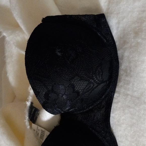 Sexy Basic Black Underwire Bra 36D Nylon Blend Convertible Staps - Picture 10 of 10